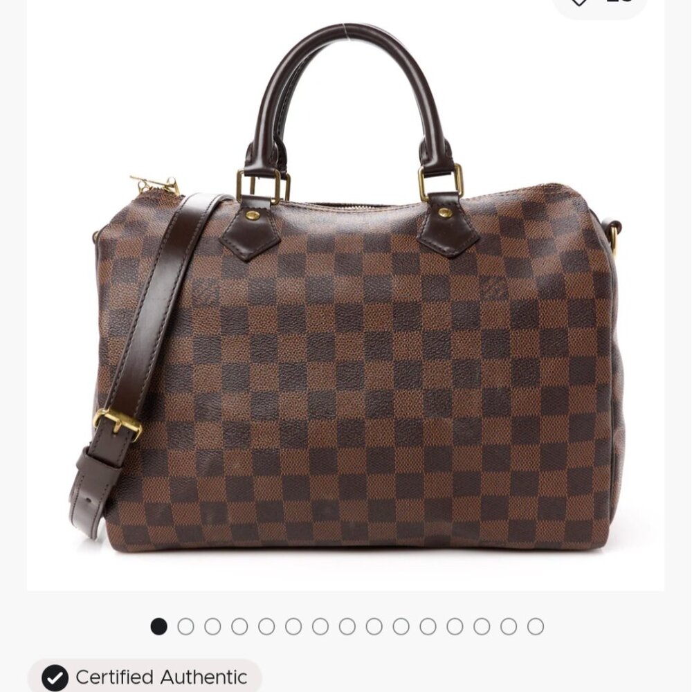 Damier Ebene Speedy Bandouliere 30